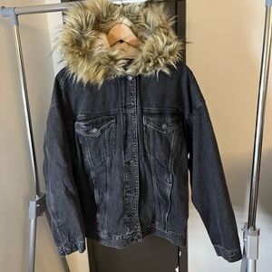 Fur Denim Jacket